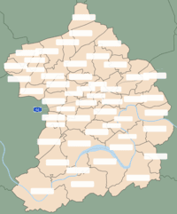 Landkarte: Deutschland - Essen - Stadtteile